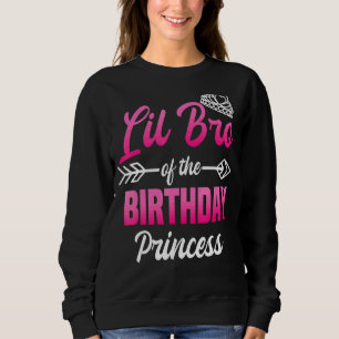 Camiseta Lil Bro Do Aniversário Do Partido Princesa Bday Ce