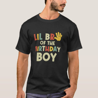 Camiseta Lil Bro Do Birthday Boy Oi Bda De Cinco Anos