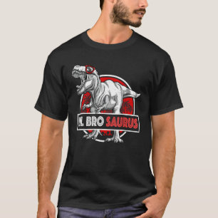 Camiseta Lil Brosaurus T-Rex Correspondendo Funny Lil Bro S