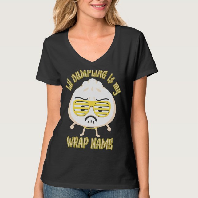 Camiseta Lil Dumpling Asian Dim Sum Piada Comida (Frente)