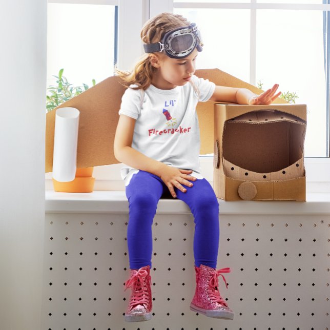 Camiseta Lil' Firecracker 4 De Julho (Criador carregado)