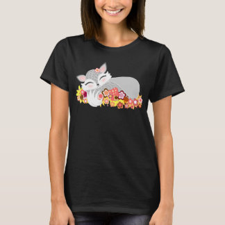 Camiseta Lil Foxie de prata Cub - Fox bonito do bebê do