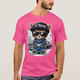 Camiseta Lil Homie Cute Lowrider Chicano Art West Coast Hip