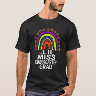 Camiseta Lil Miss Kindergarten Formando Feliz Dia Passado D
