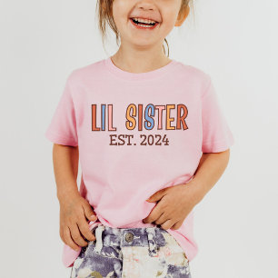 Camiseta Lil Sister 2024, Anúncio de Gravidez do Little Sis