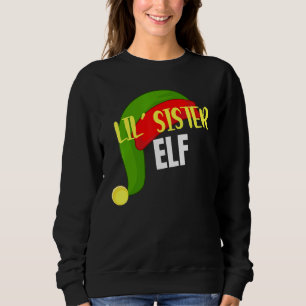 Camiseta Lil Sister Elf Matando Família Grupo Natal Par