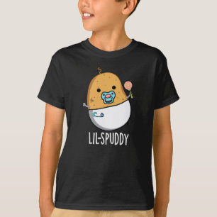 Camiseta Lil-spuddy Funny Potato Pun Dark BG
