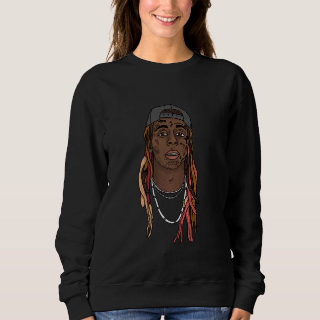 Camiseta Lil Wayne Rosto Ilustrado (Frente)