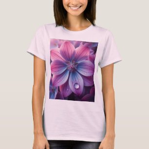 Camiseta Lilac Floral Purple e Rosa