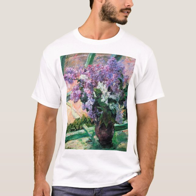Camiseta Lilacs em uma janela, Mary Cassatt (Frente)