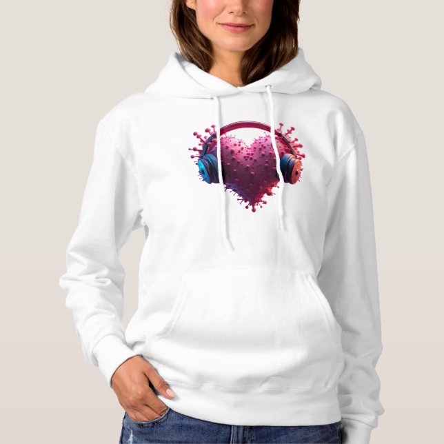 Camiseta Lilanes Herz mit Kopfhörern (Frente)