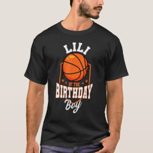 Camiseta Lili Do Bday Par Do Tema De Basquete De Birthday B