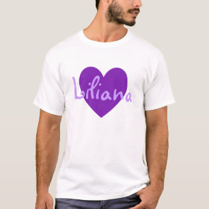 Camiseta Liliana no roxo