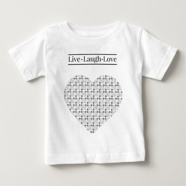 Camiseta Lil'Inspirations #5 - Live, Laugh, Love (Frente)