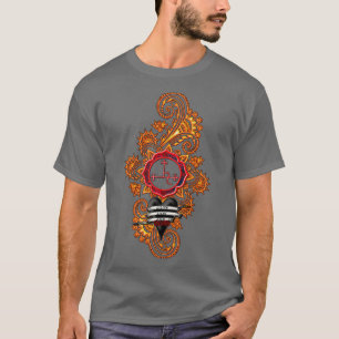Camiseta Lilith Sigil e Fire Mandala