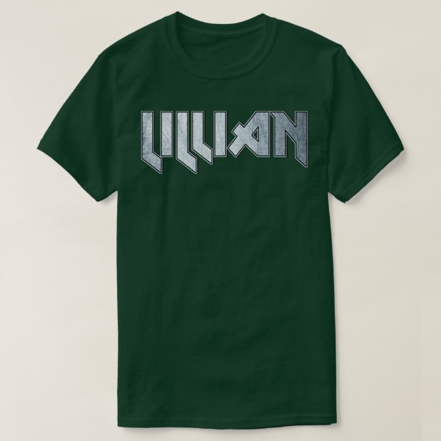 Camiseta Lillian de metal pesado (Frente do Design)