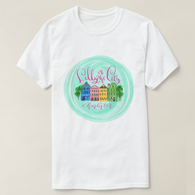 Camiseta Lilly in the City - Charleston (Frente do Design)
