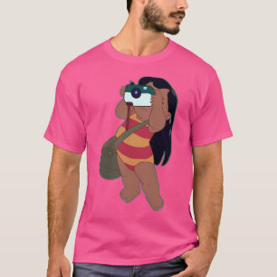 Camiseta Lilo Tirando Fotos Na Praia