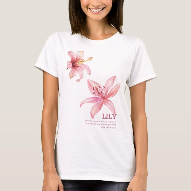 Camiseta Lily brilha  (Frente)