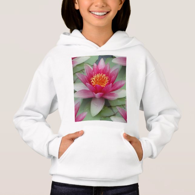 Camiseta Lily de Água do Lotus Rosa (Frente)