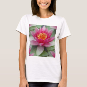 Camiseta Lily de Água do Lotus Rosa