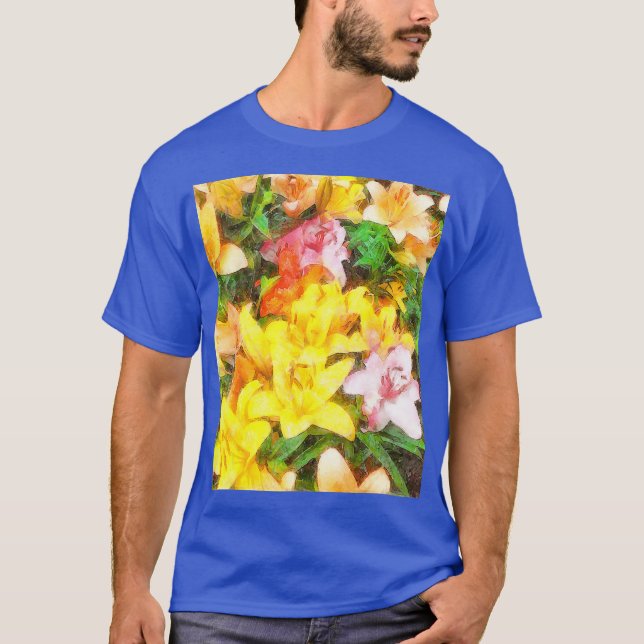 Camiseta Lily Love and Light Watercolor Art (Frente)