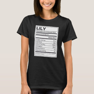 Camiseta Lily Nutrition Information Problem Solving Duro Wo