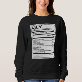 Camiseta Lily Nutrition Information Problem Solving Duro Wo
