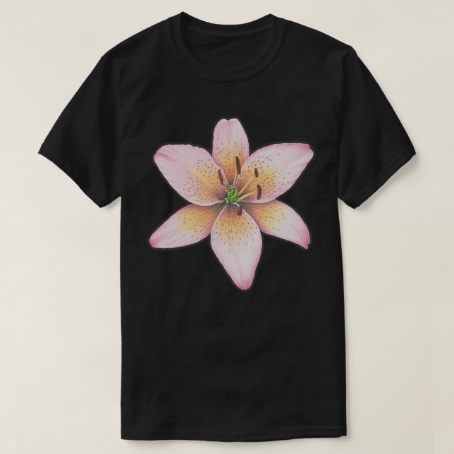 Camiseta Lily Rosa (Frente do Design)