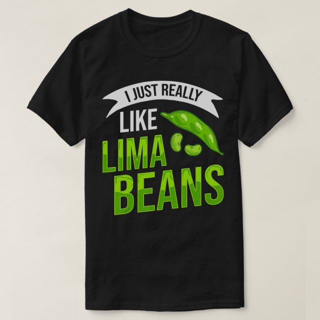 Camiseta Lima Beans Plant Growing Planting  (Frente do Design)