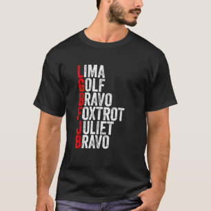 Camiseta Lima Golf Bravo Camo American Flag Patriot T Shirt