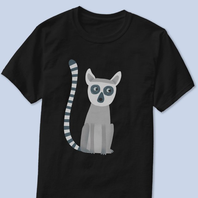 Camiseta Limão-Alvo (Fun Ring Tailed Lemur wildlife t-shirt)