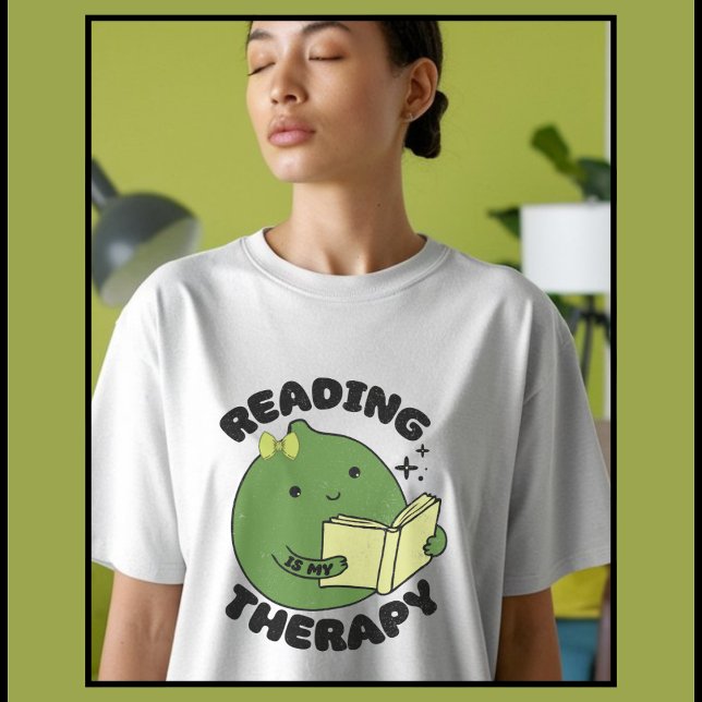Camiseta Limão bonito segurando um livro (Criador carregado)
