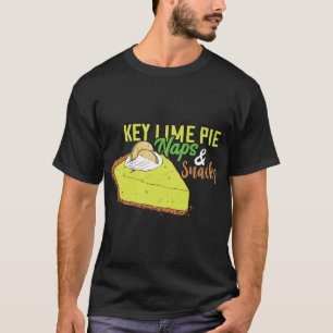 Camiseta Limão-Chave Naps E Snacks Flórida Pie Lemon Pie