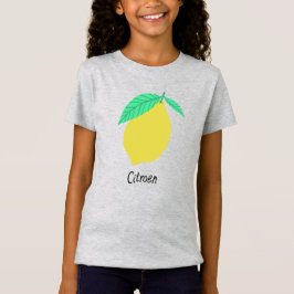Camiseta Limão Citroen Fruticultura Neerlandesa Arte Comida