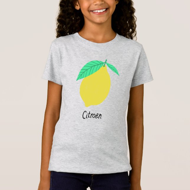 Camiseta Limão Citroen Fruticultura Neerlandesa Arte Comida (Frente)