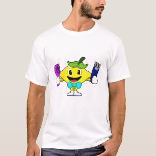 Camiseta Limão como cabeleireiro com Comb & Razor
