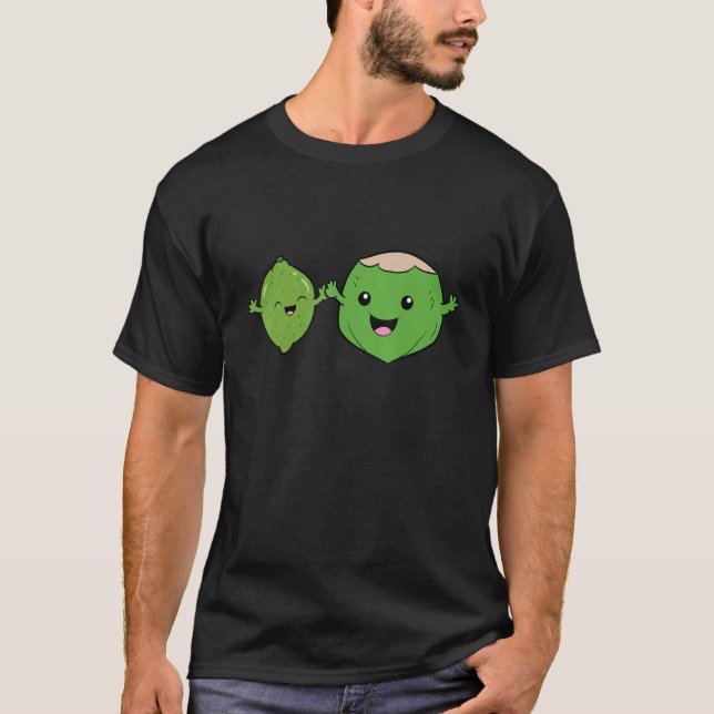 Camiseta Limão De Amor E Cocos De Comida E Limão De Coco (Frente)