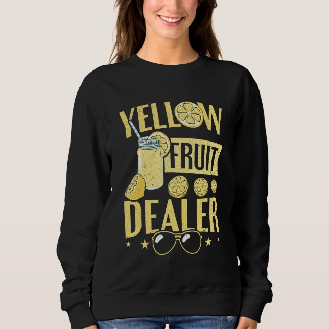 Camiseta Limão de limonada de Fruta amarela (Frente)