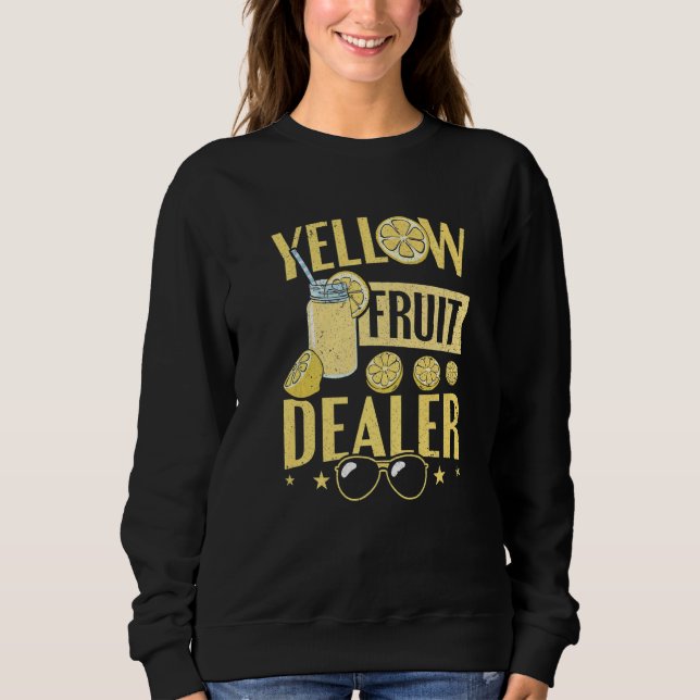 Camiseta Limão de limonada de Fruta amarela (Frente)