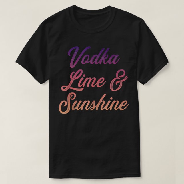Camiseta Limão de vodka e sol (Frente do Design)