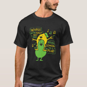 Camiseta Limão Em Um Meme Engraçado Da Pera Foodie Woah Era