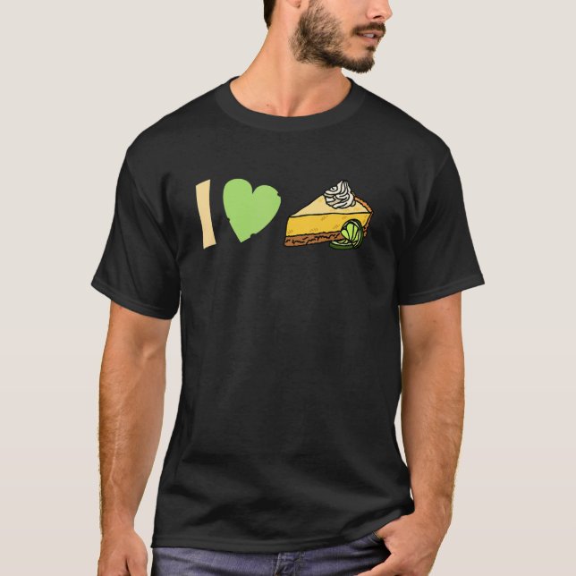 Camiseta limão I love Key limão Pie (Frente)