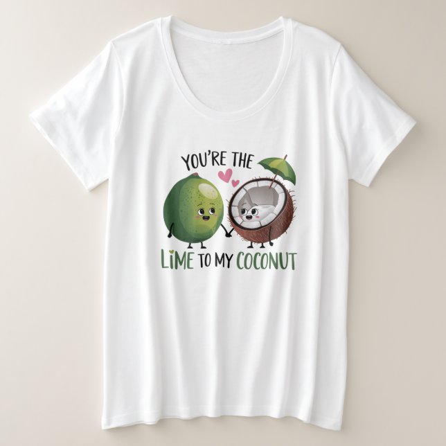 Camiseta Limão para meu Coco de São Valentim (Frente do Design)