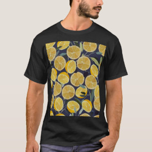 Camiseta Limão, ramo de oliveira, safra.