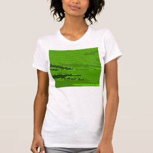CAMISETA LIMÃO VERDE NEON RETRO DOT ART