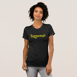 Camiseta Limarões amarelos tipo retrô gráfico moda fresca