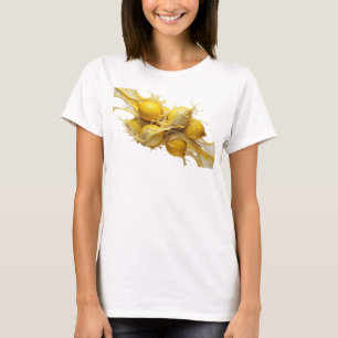 Camiseta Limas Abstratas Douradas & Lindas