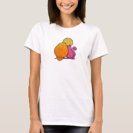 Camiseta LimbBirds Mulheres Fluidas Círculo Superior