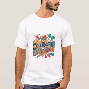 Camiseta Limitações de pausas de coragem